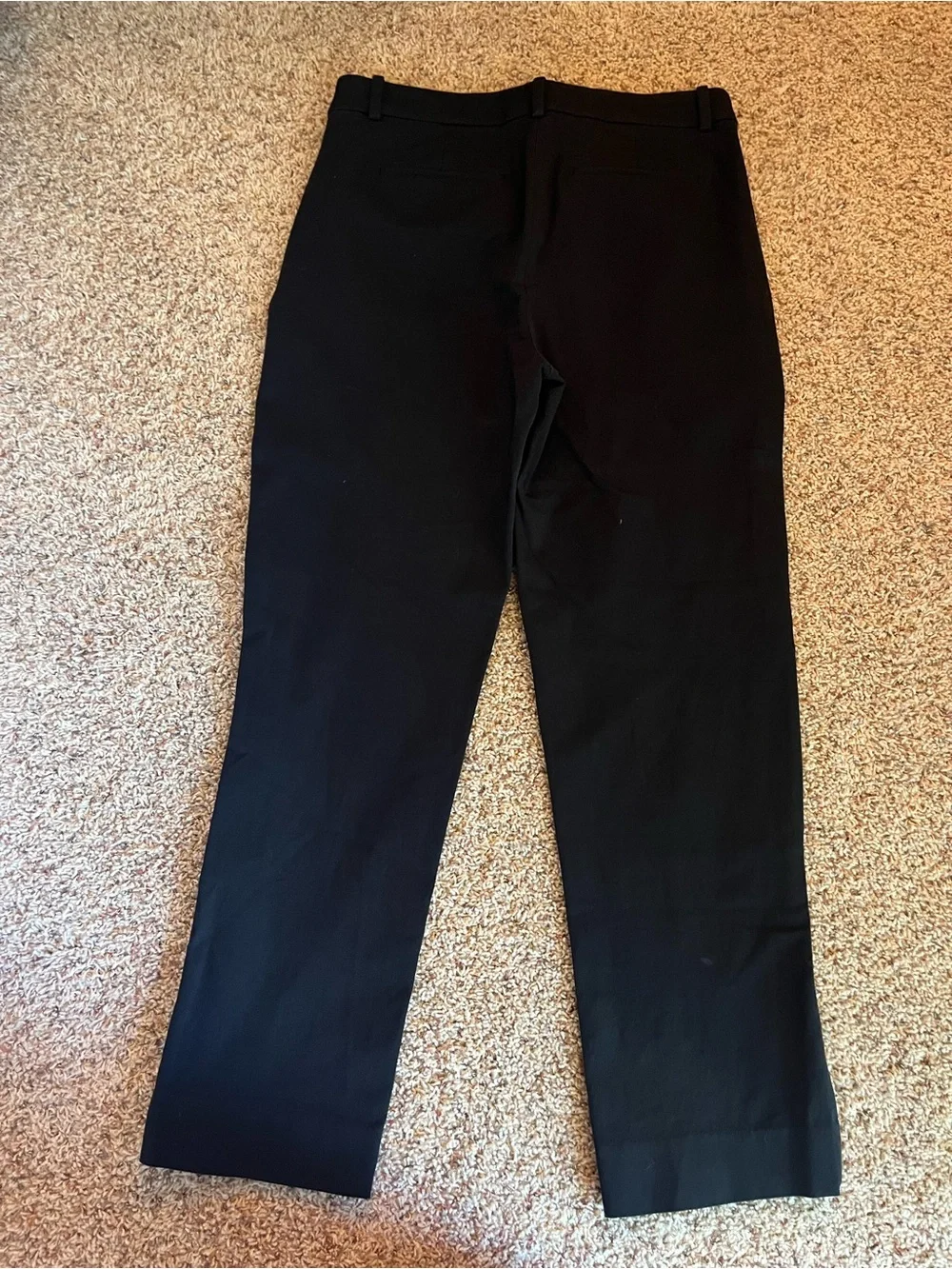 J. Crew Black Straight-Leg Dress Pants
